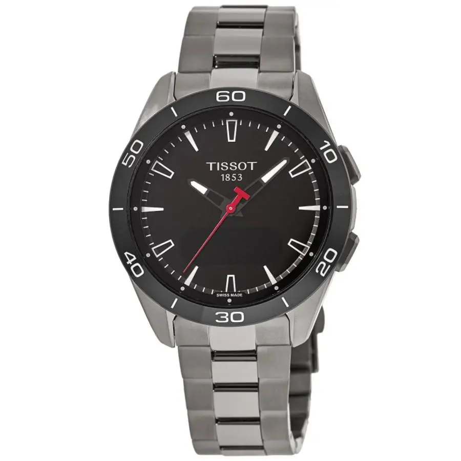Tissot T-touch Connect Solar Gmt Digital Men`s Watch T153.420.44.051.00