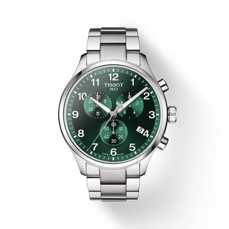 Tissot Chrono XL Classic Green Dial Stainless Steel Watch T116.617.11.092.00