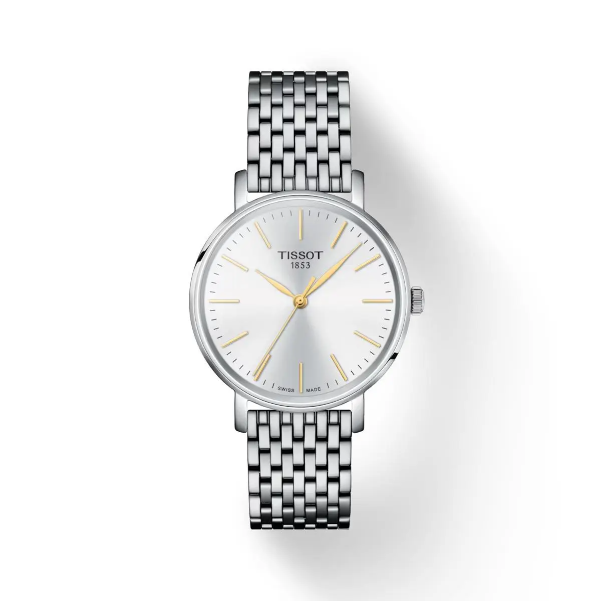 Tissot Everytime Quartz White Dial Men`s Watch T143.210.11.011.01 - Dial: White, Band: Silver, Bezel: Silver