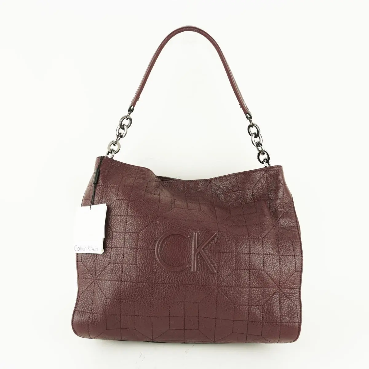 Calvin Klein Hera Quilted Large Hobo Rum Rais