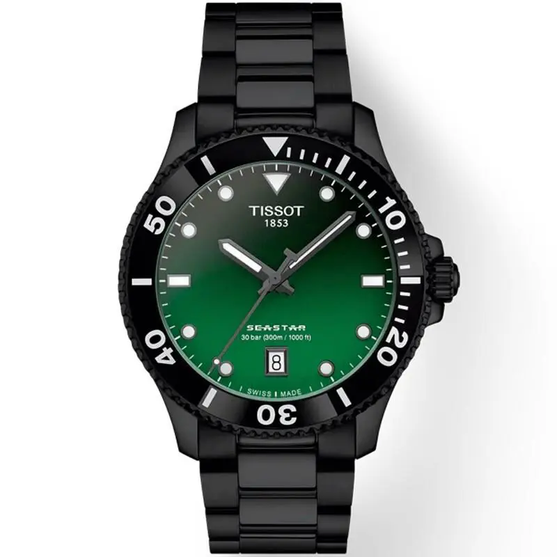 Tissot Seastar 1000 Quartz 40mm Pvd Black Steel Men`s Watch T120.410.33.091.00