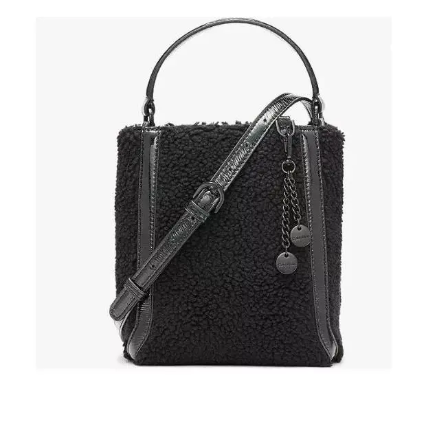 Calvin Klein Astatine Triple Compartment Mini Hobo Bag Women`s One Size Black