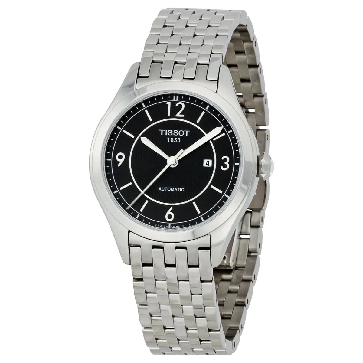 Women`s T0382071105701 T-one Black Dial Watch by Tissot
