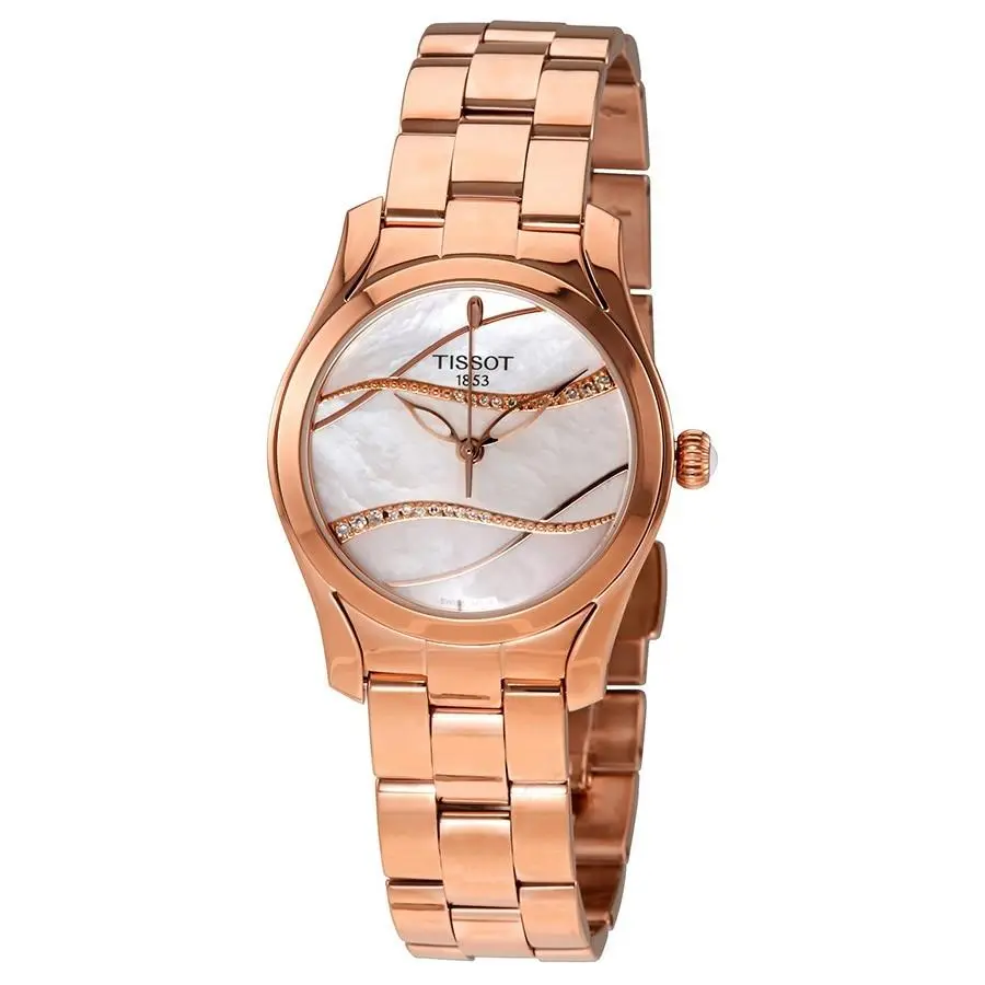 Ladies T-wave Mother of Pearl Diamond Dial Watch - T1320071106600 by Tissot