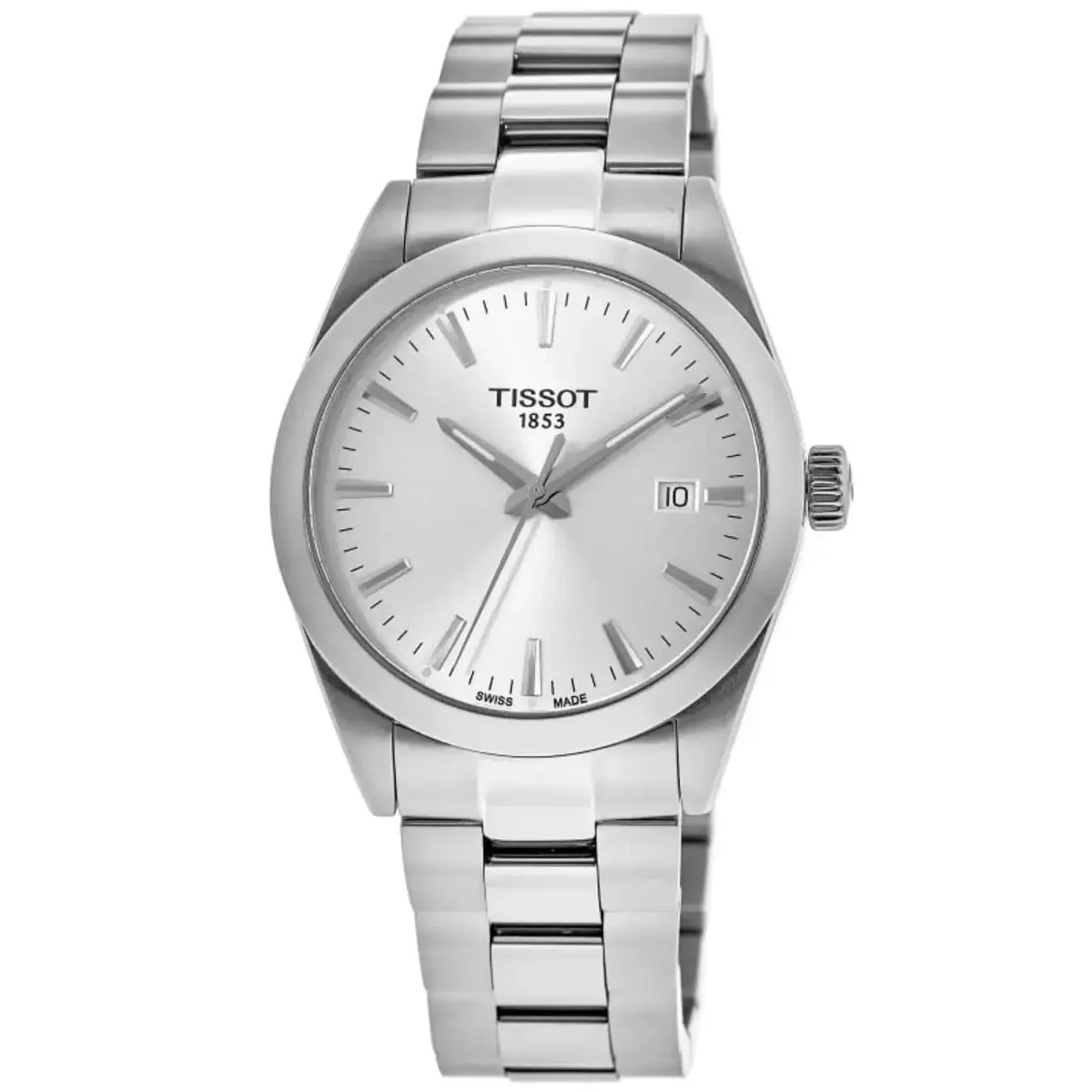 Tissot Gentlemen Silver Dial 40mm Mens Quartz Watch T1274101103100 - Dial: Silver