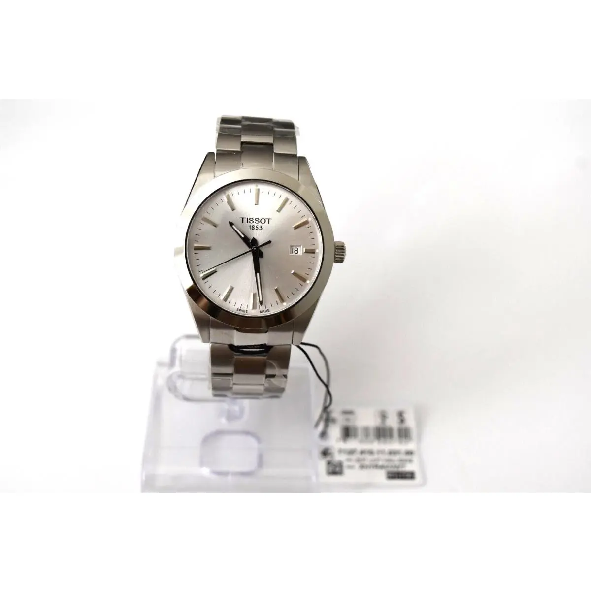 Tissot Gentleman Quart SS Silver Dial T127.410.11.031.00 Watch