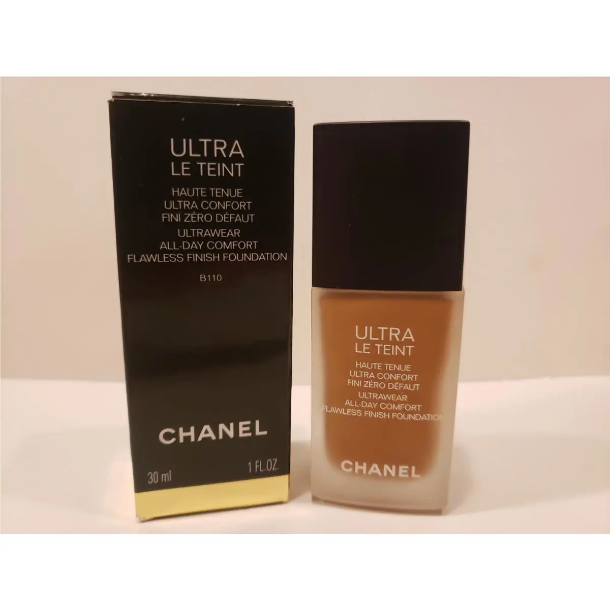 Chanel Ultra Le Teint Flawless Finish Liquid Foundation B110 1oz