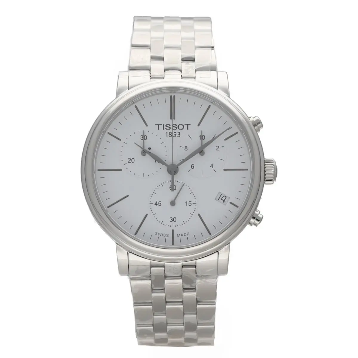 T122.417.11.011.00 Carson Premium Chrono 41 mm Steel Quartz Men`s Watch by Tissot