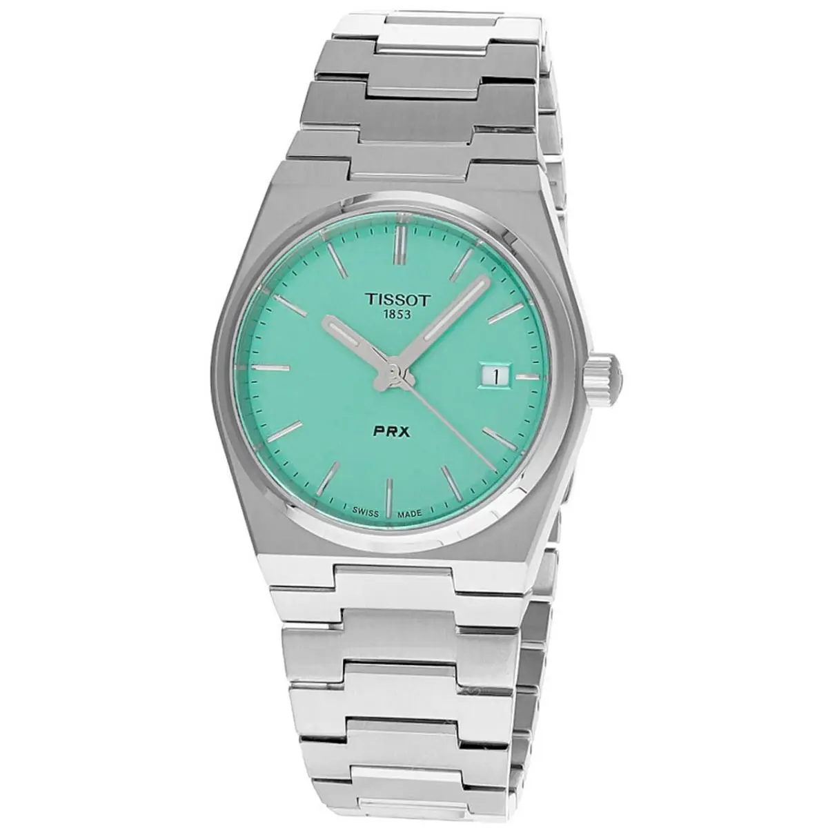 Tissot Prx Quartz 35mm Light Green Dial SS Unisex Watch T137.210.11.091.00