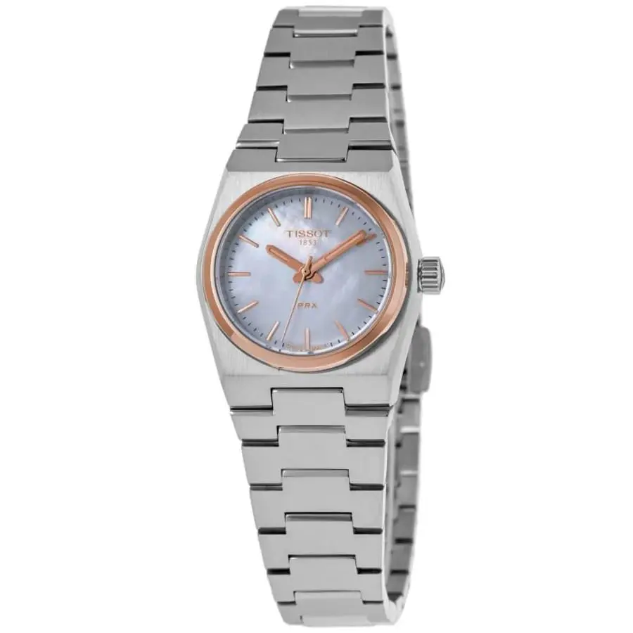 Tissot Prx Quartz 25mm Mother of Pearl Women`s Watch T137.010.21.111.00 - Mother of Pearl / Grey, Face: Mother of Pearl, Dial: Mother of Pearl