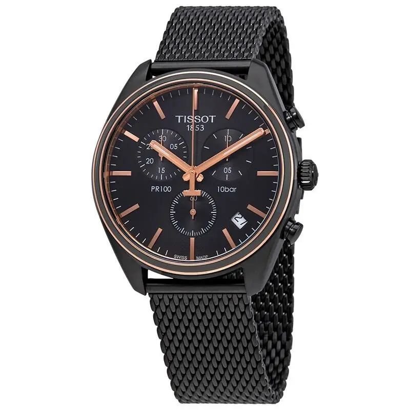 Mens PR 100 Chronograph Black Dial Men`s Watch T101.417.23.061.00 by Tissot