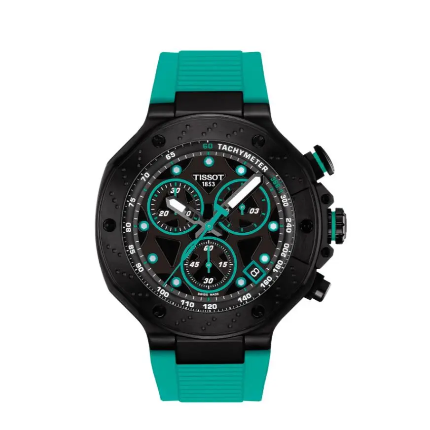 Tissot T-race Quartz Black Dial 45mm Men`s Watch T1414173705101
