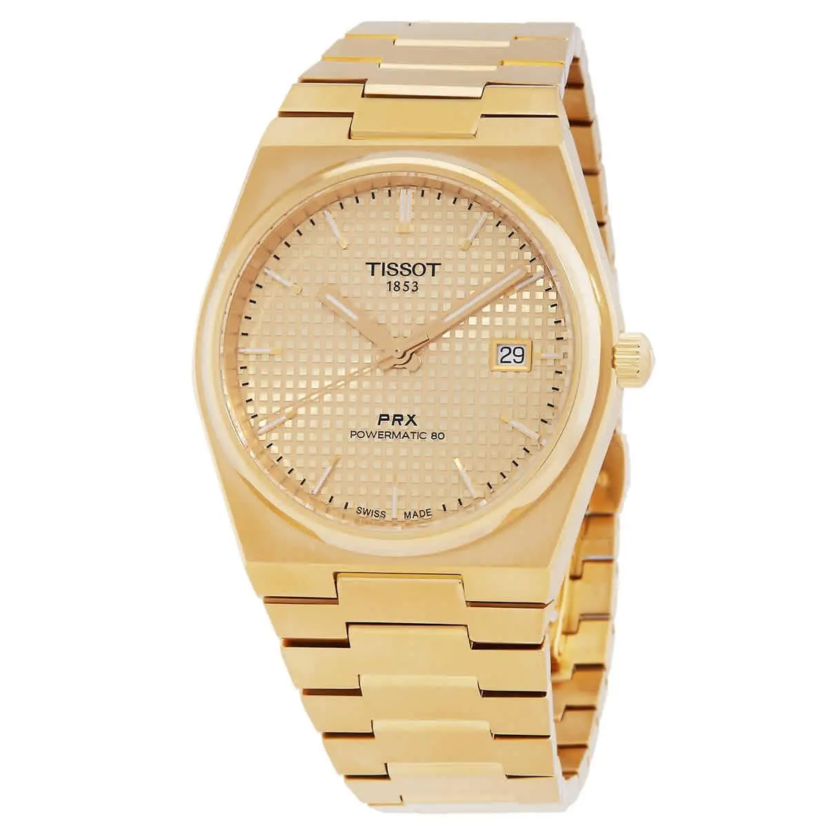 Tissot Prx Powermatic 80 Automatic Champagne Dial Men`s Watch T1374073302100