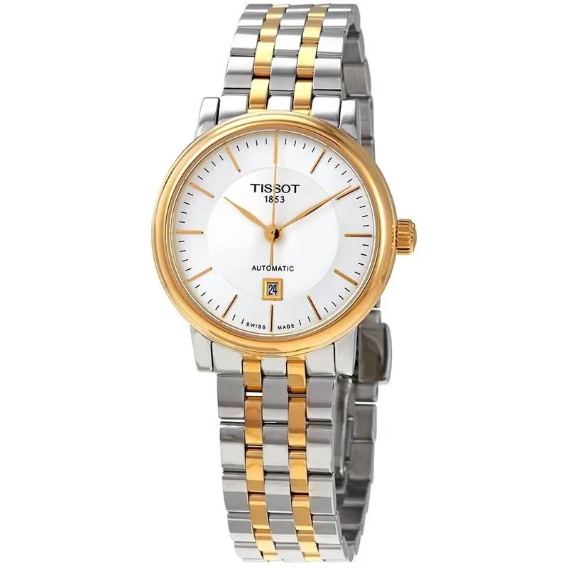 Tissot Ladies Carson Sapphire Automatic Two-tone Watch - T1222072203100