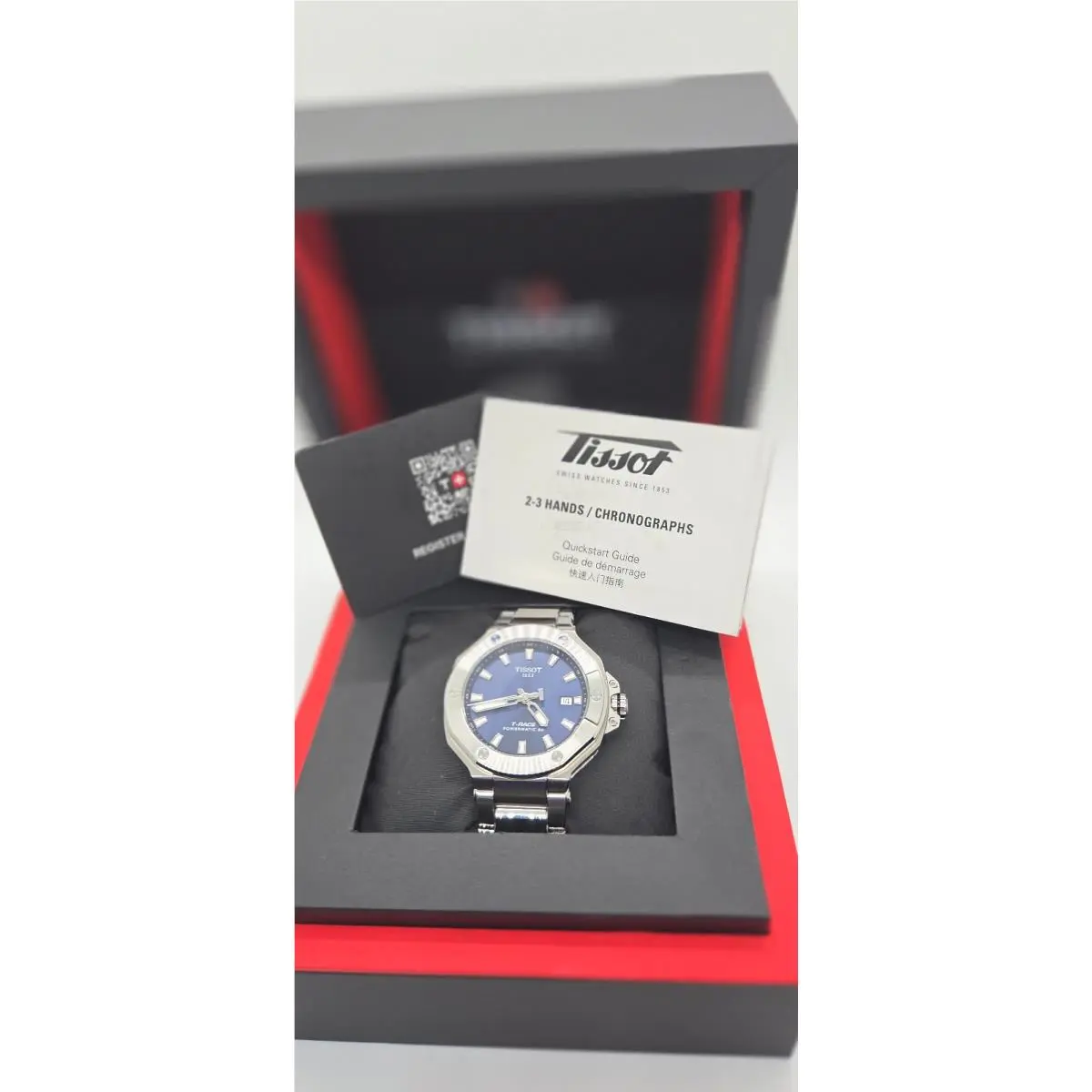 Tissot T-race Powermatic 80 Blue Dial Automatic Full Steel Men`s Watch