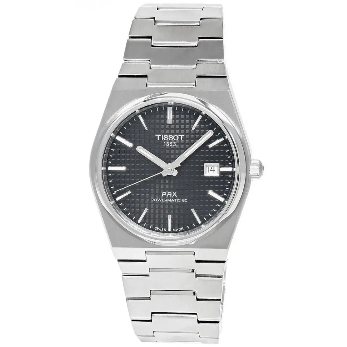 Tissot Prx Powermatic 80 SS Black Dial Men`s Watch T137.407.11.051.00