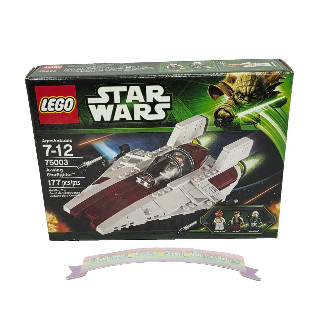 Lego 2013 Star Wars A-wing Starfighter 75003 177 Piece Set