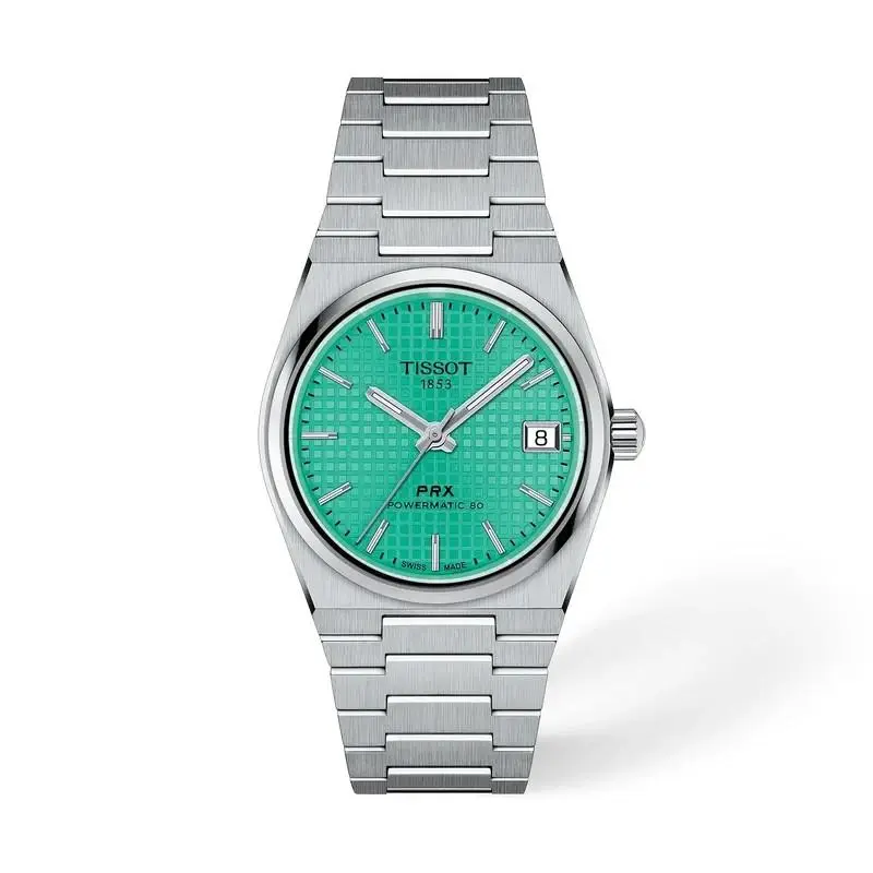 Tissot Prx 35mm Green Dial Stainless Steel Watch T1372071109101