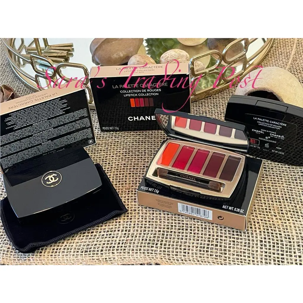 1 Chanel LA Palette Caractere Lipstick Collection 5 Lip Colors 7.5g/.26oz LD +