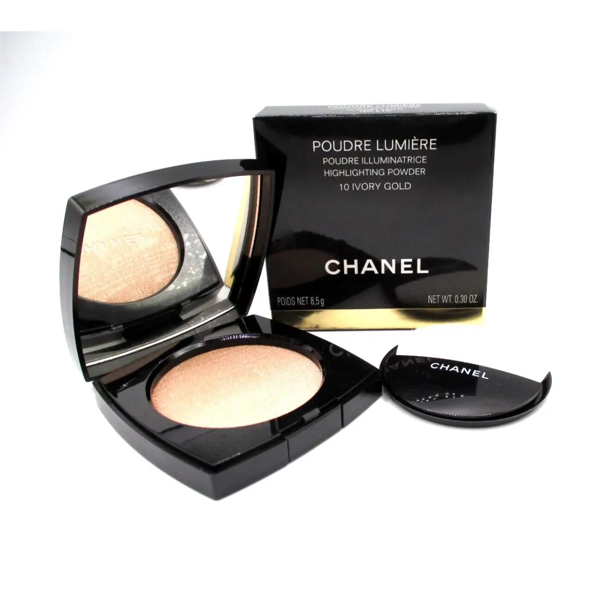 Chanel Highlight Powder 10 Ivory Gold 0.30 oz / 8.5 g