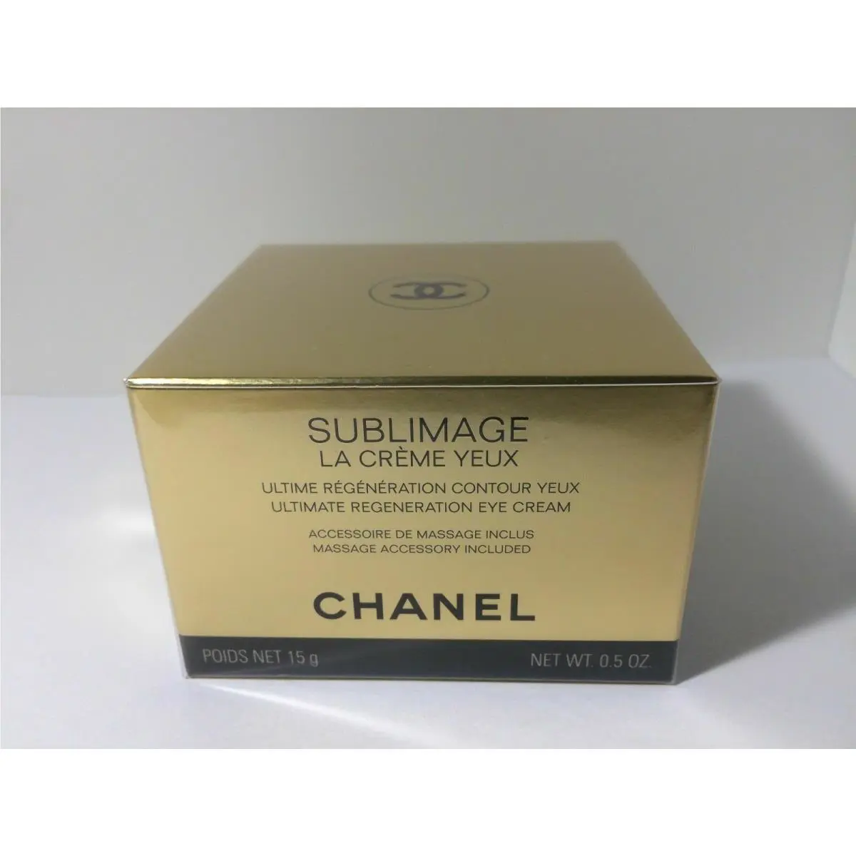 Chanel Sublimage La Crème Yeux Eye Cream/ Accessory Included 0.5 oz Box