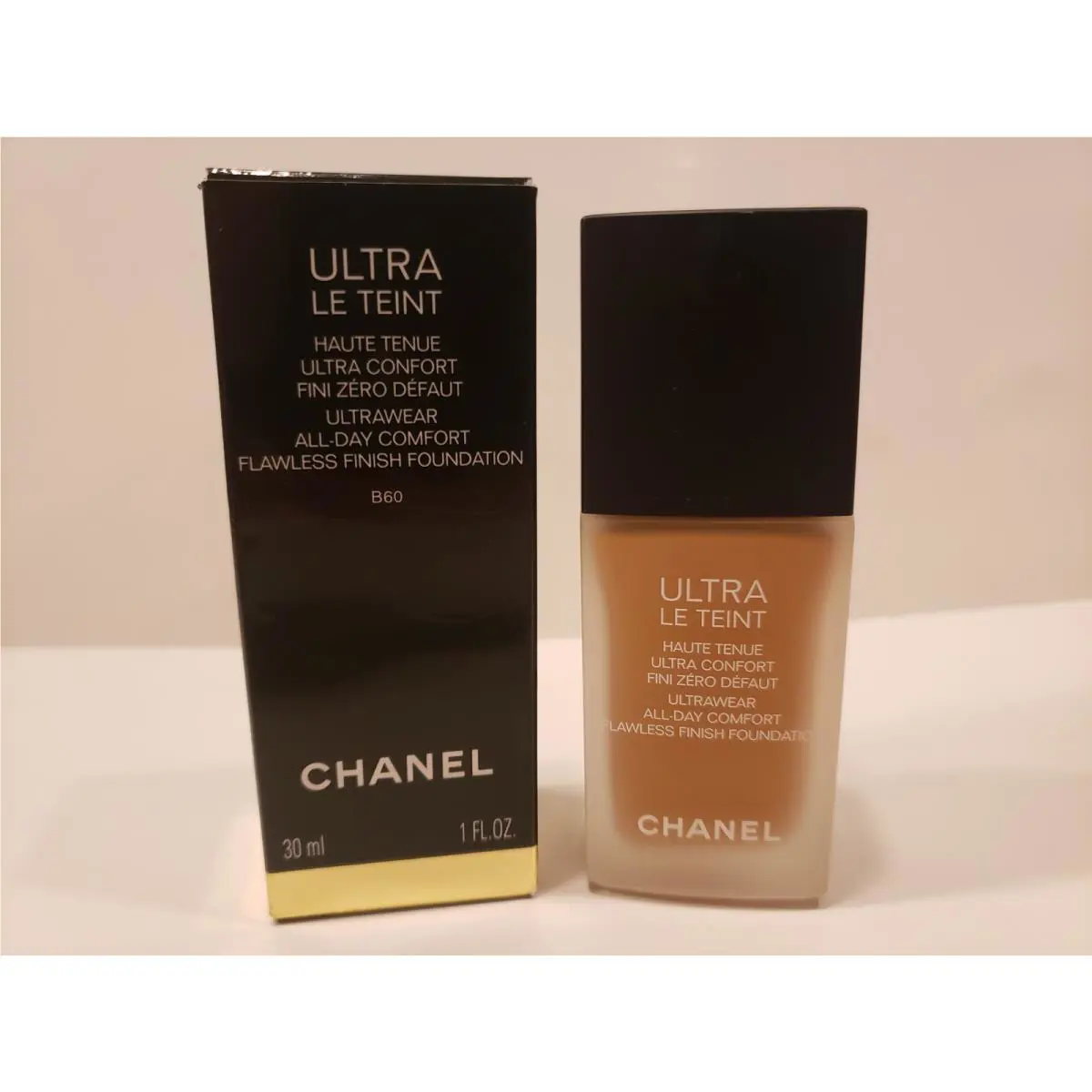Chanel Ultra Le Teint Flawless Finish Liquid Foundation B60 1oz