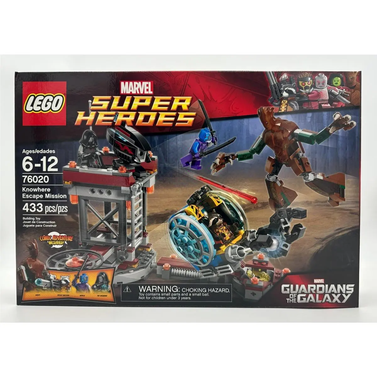 Lego Guardians of The Galaxy 76020 Knowhere Escape Mission Groot Retired
