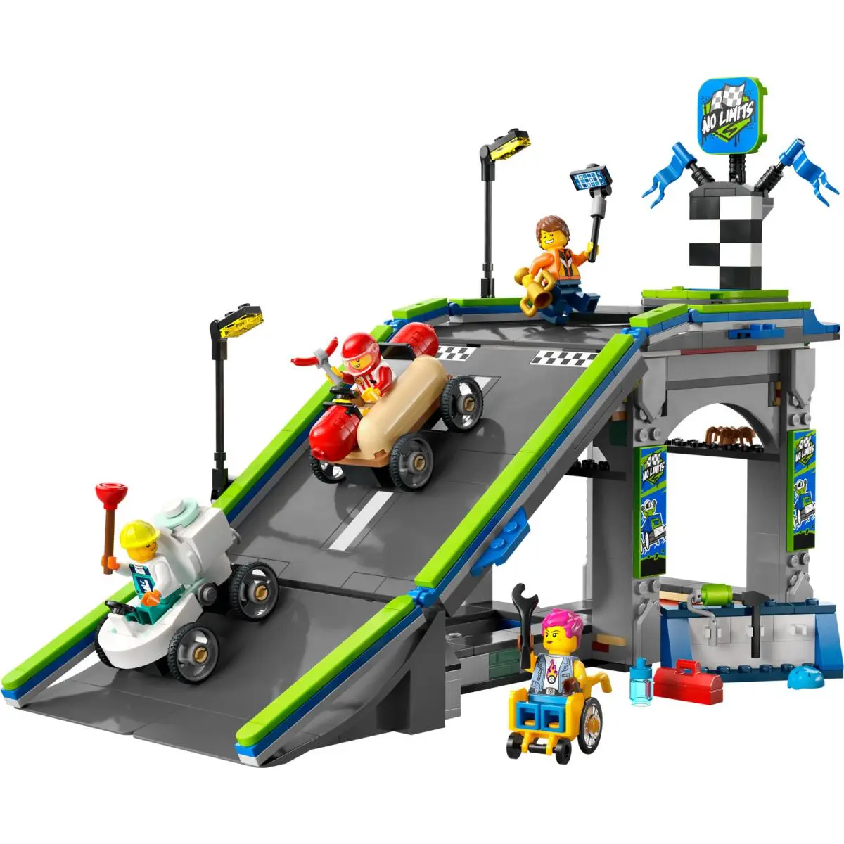 Lego City No Limits Race Car Ramp Track 60460 Building Set