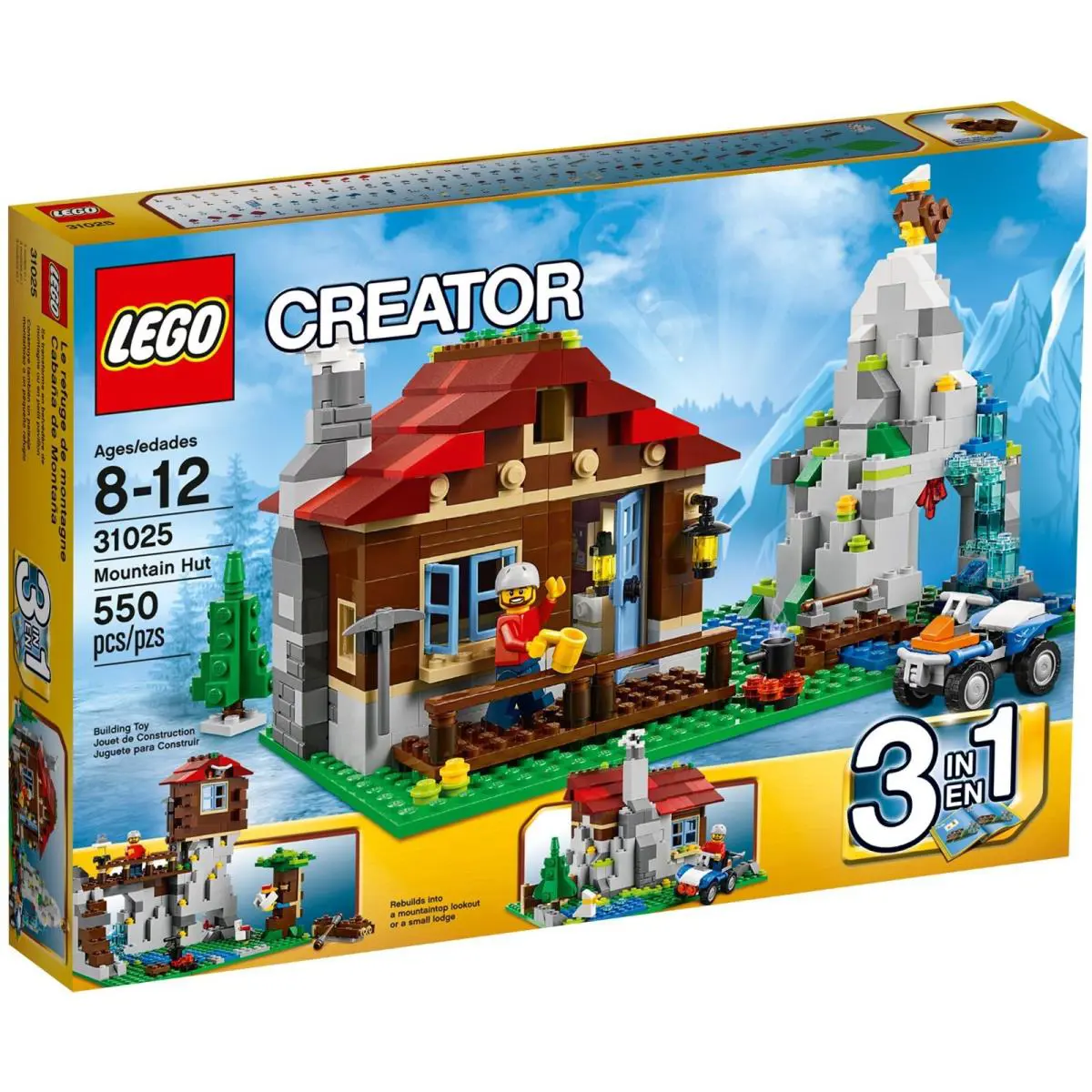 Lego Creator 3-in-1 31025 Mountain Hut - Retired Rare