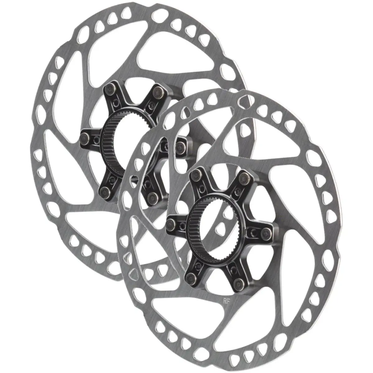 Pack of 2 Shimano Grx SM-RT64-S Disc Brake Rotor with External Lockring - Silver - Silver