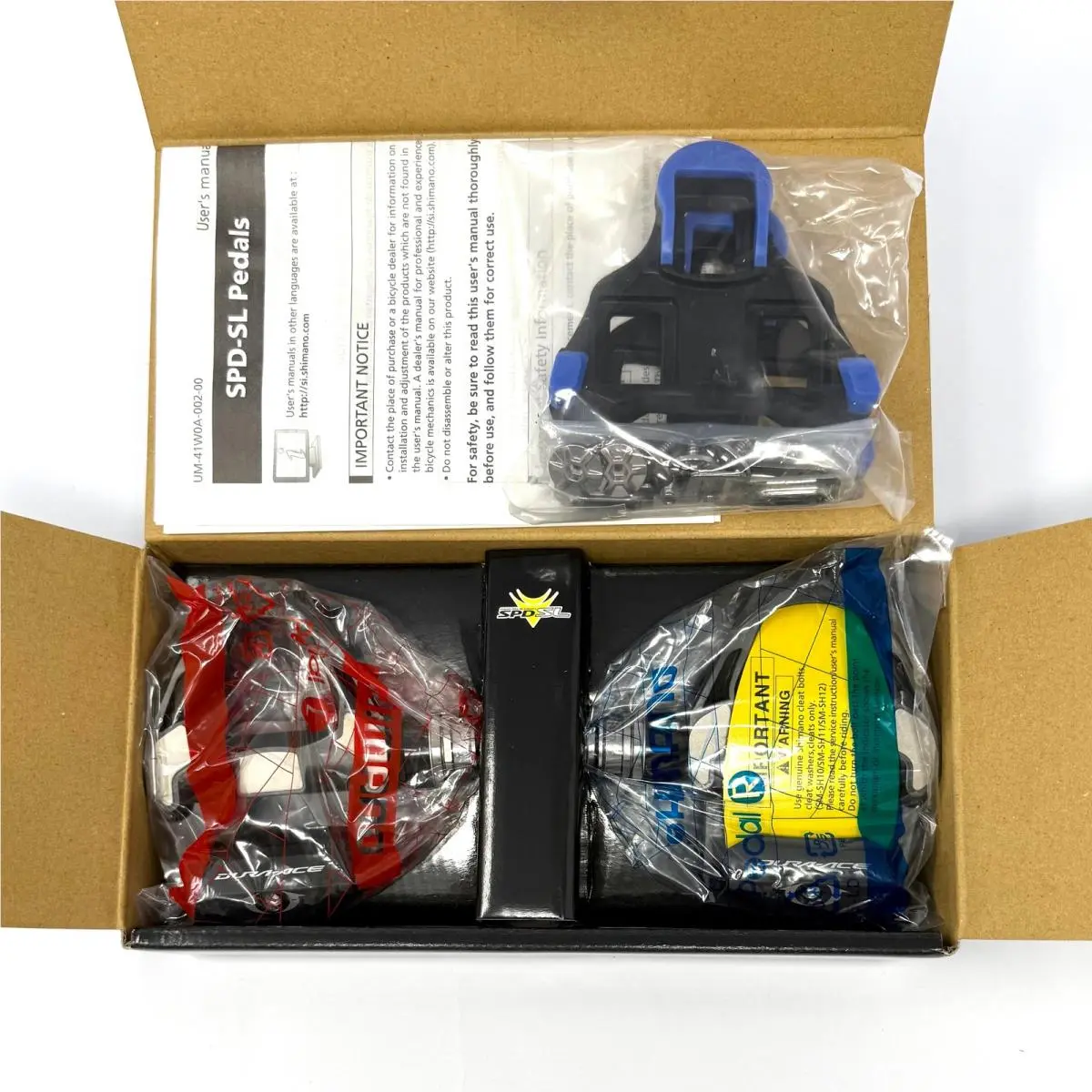 Shimano Dura-ace PD-R9100E1 Spd-sl Carbon Road Bike Pedals Black +4mm Axle