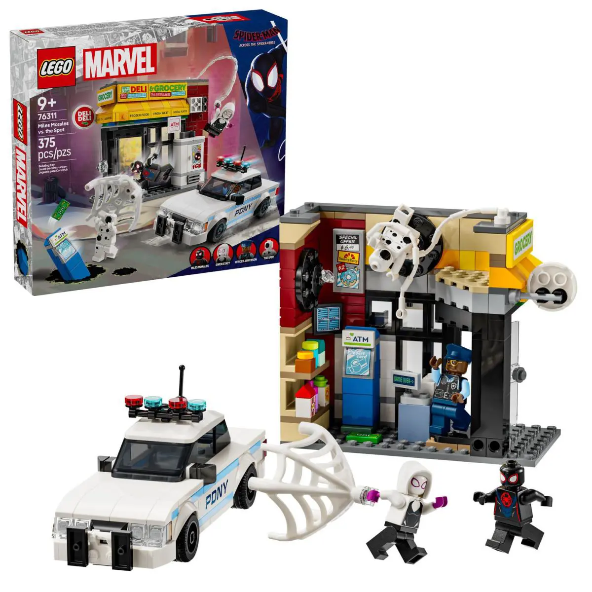 Lego Marvel Spider-verse Miles Morales Vs. The Spot 76311