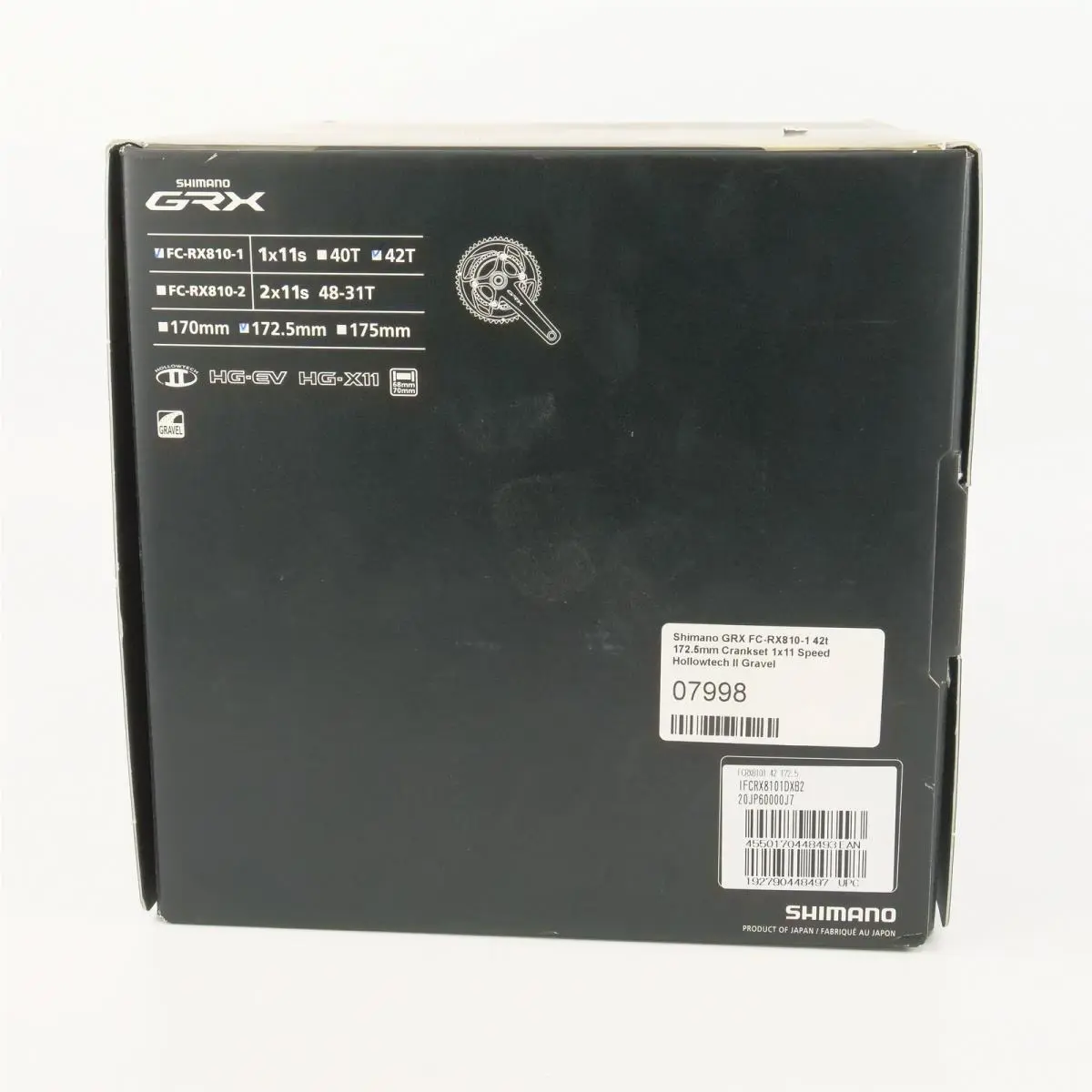 Shimano  - GRX FC-RX810-1 - GRX - Gray (UPC: 192790448497) 1