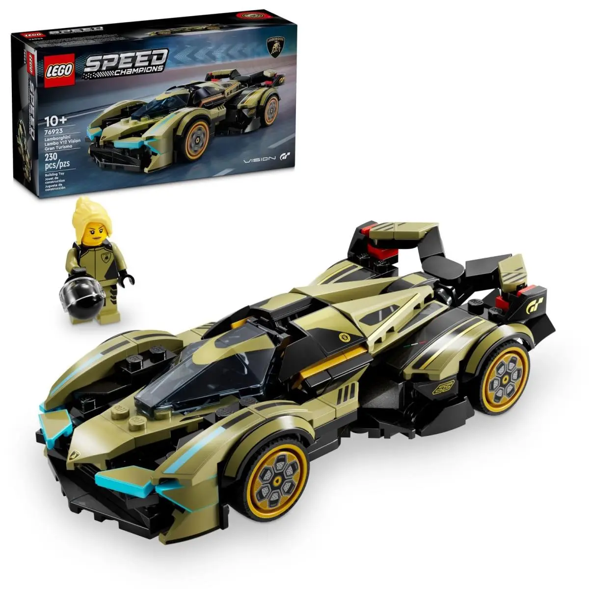 Lego Speed Champions Lamborghini Lambo V12 Vision GT Super Car Multicolor