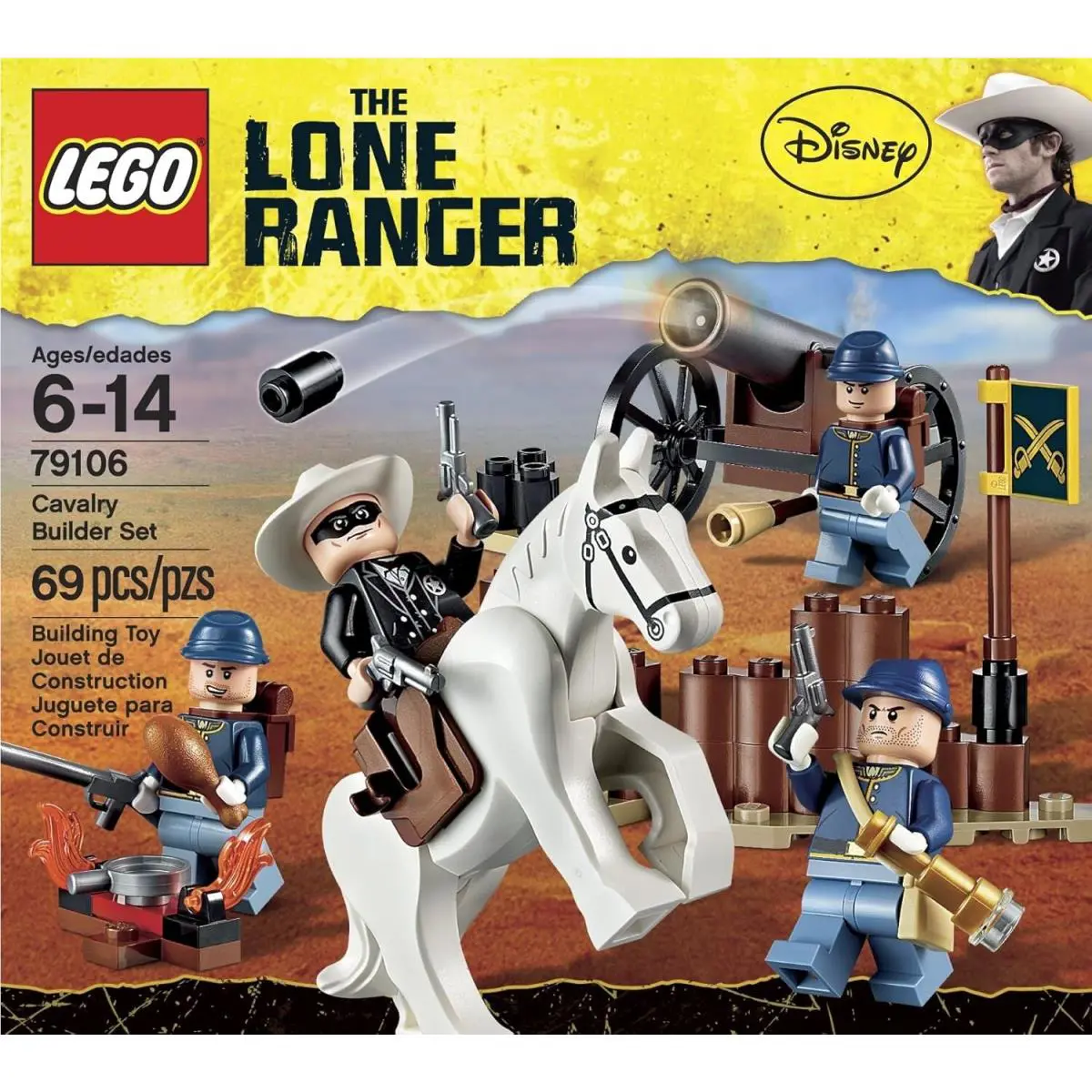 Lego Cavalry Builder Set 79106 The Lone Ranger Minifigure Building Set