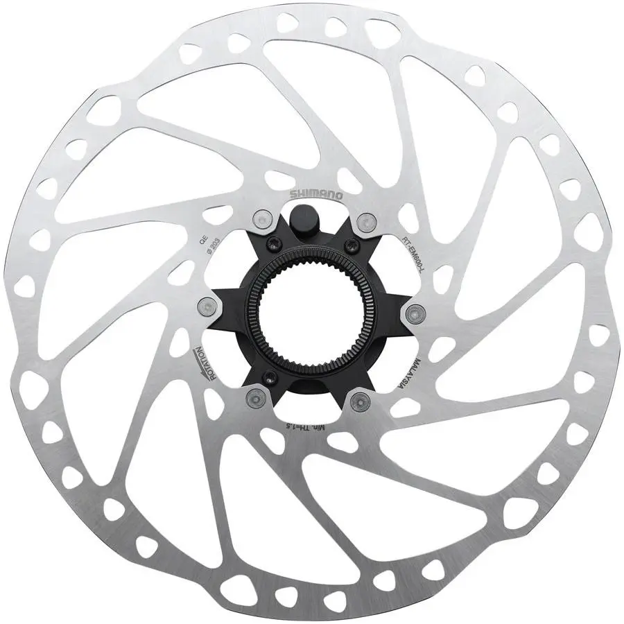 Shimano RT-EM600 Disc Rotor 203m Center Lock Lockring Design