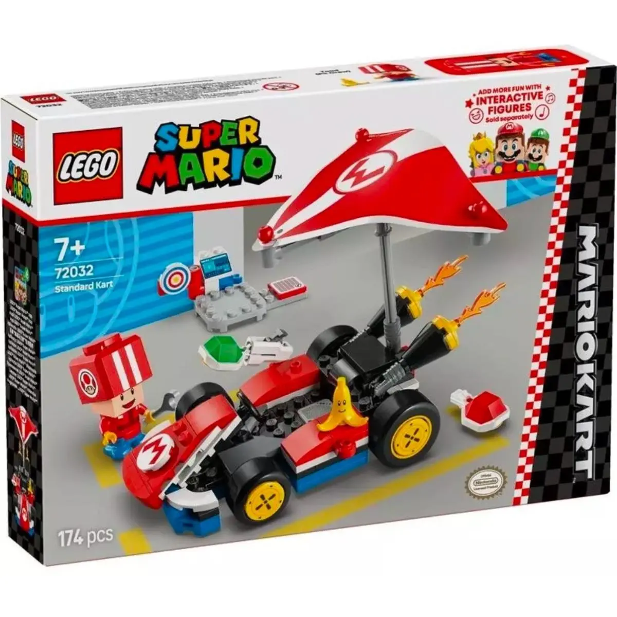 Super Mario Kart Standard Mariokart Lego 72032 Rare
