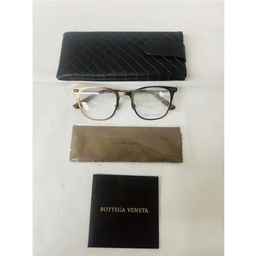 Bottega Veneta BV0050O Eyeglasses in Bronze/ruthenium 49-22-140