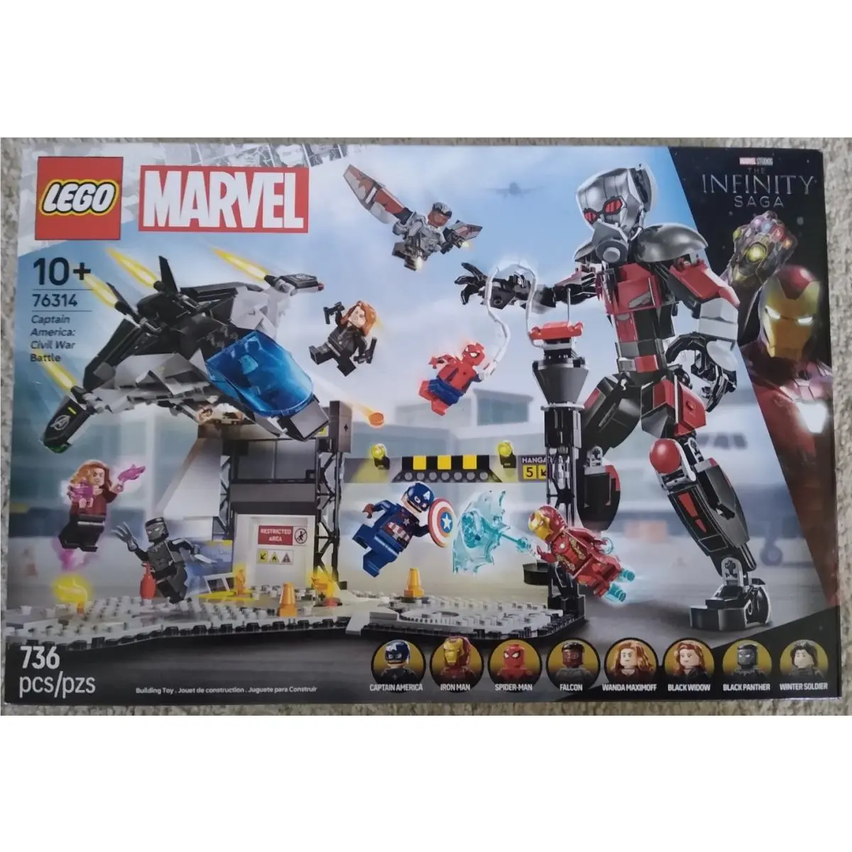 Lego 76314 Marvel Captain America Civil War