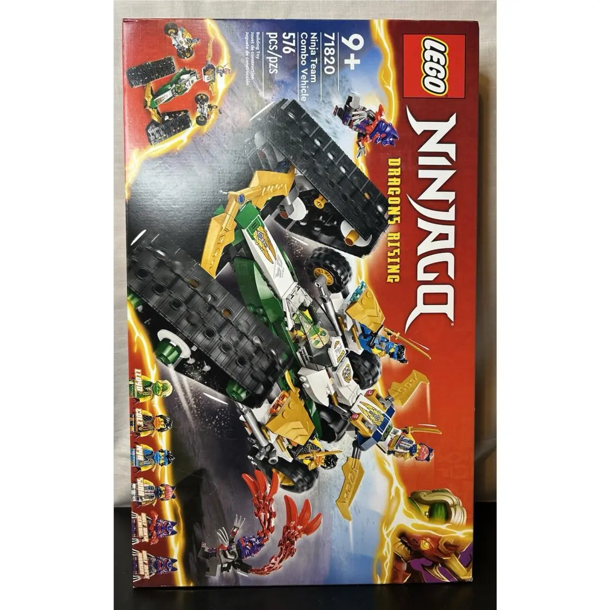 Lego Ninjago Ninja Team Combo Vehicle 71820 4in1 Ninja Playset +6 Minifigures -2