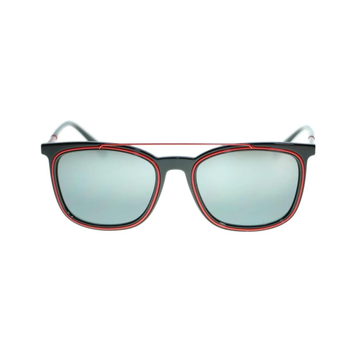 Unisex Square Sunglasses VE4335 Metal Frame 56mm GB188 Black/GrayMirror Silver by Versace