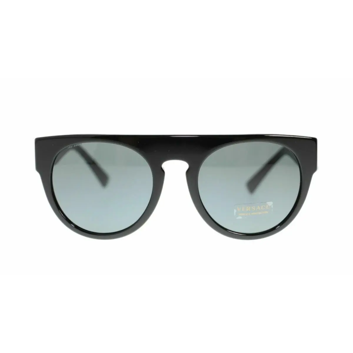 Unisex VE4333 Round Sunglasses Sunglasses GB1/87 Black Grey by Versace