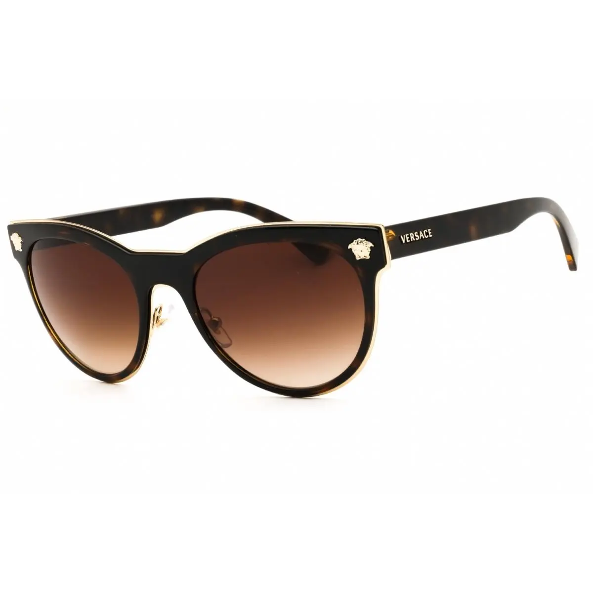 Versace VE2198 Sunglasses Havana Gold Frame - Frame: Brown, Lens: Brown