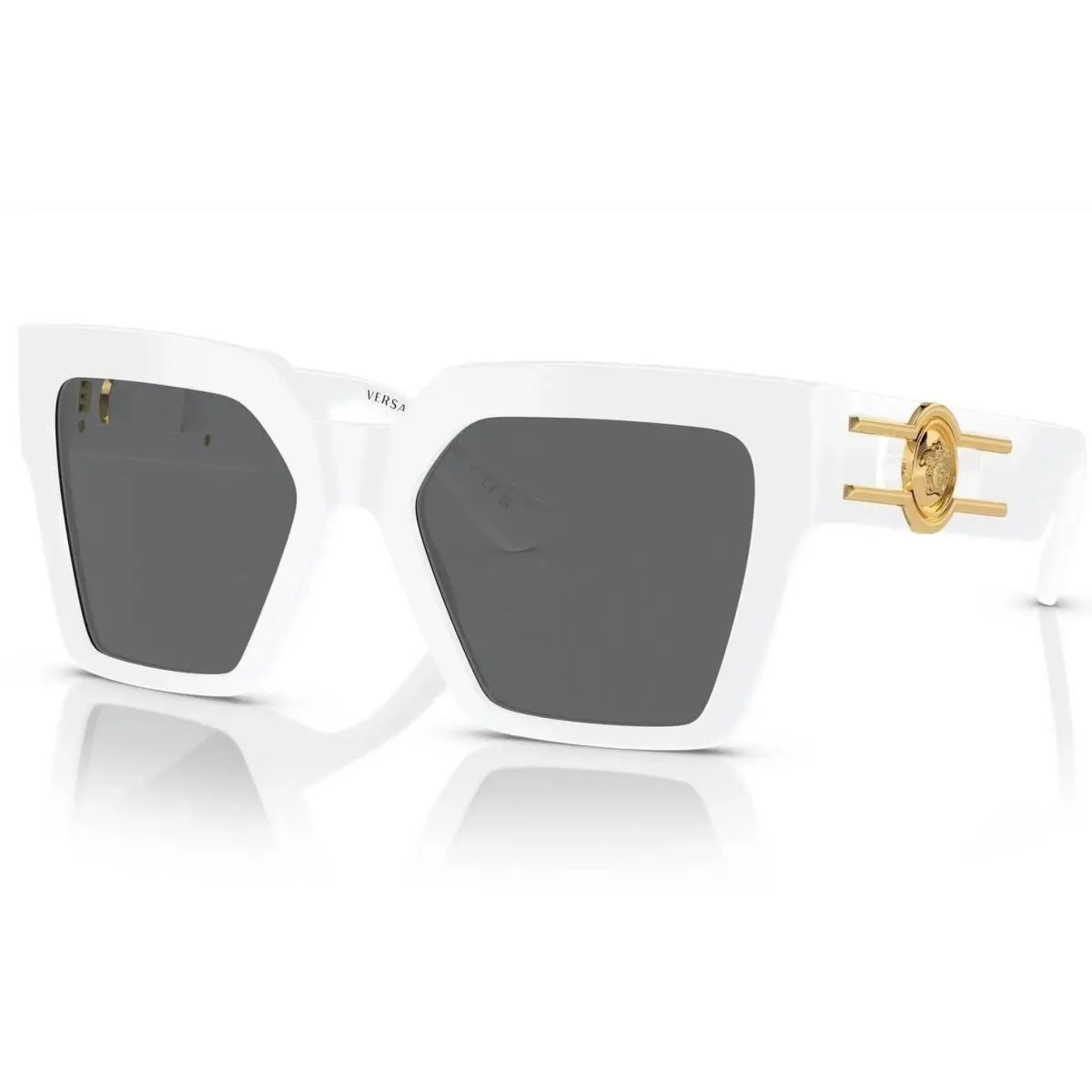 Sunglasses VE4458 314/87 White Frame / Dark Grey Lens by Versace