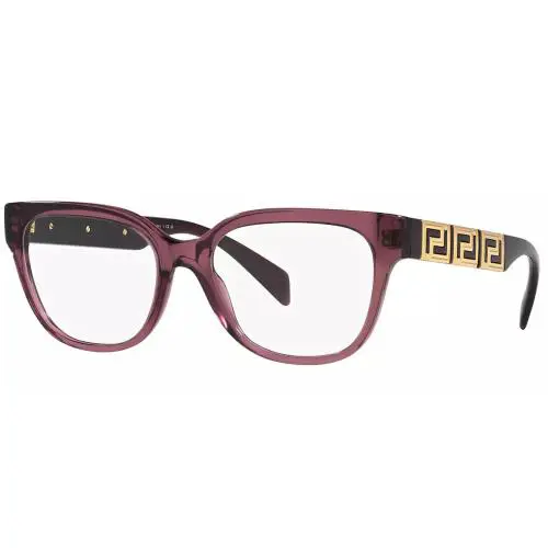 Versace Eyeglasses VE3338 5209 52mm Transparent Violet / Demo Lens