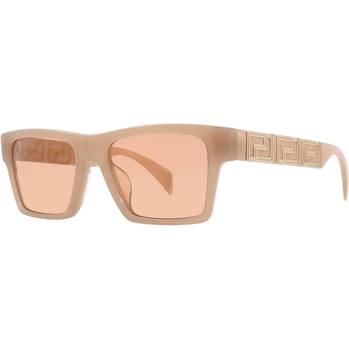 VE4445F 541174 Sunglasses Opal Beige/dark Orange Rectangle Shape 54mm by Versace