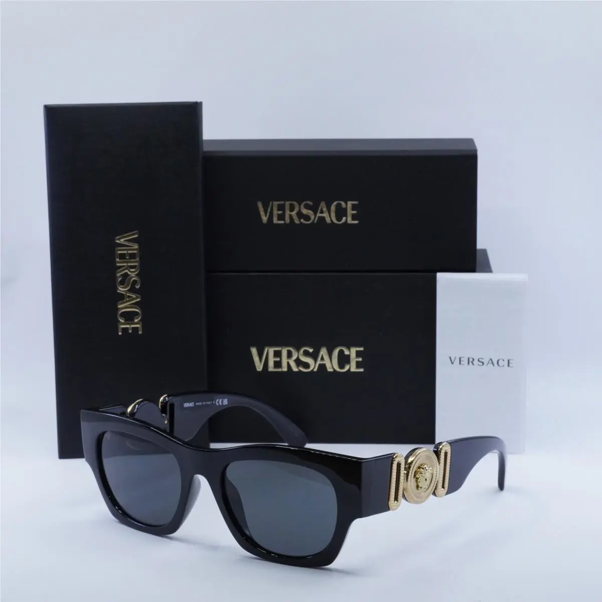 Versace VE4479U GB1/87 Black/dark Grey 52-19-140 Sunglasses