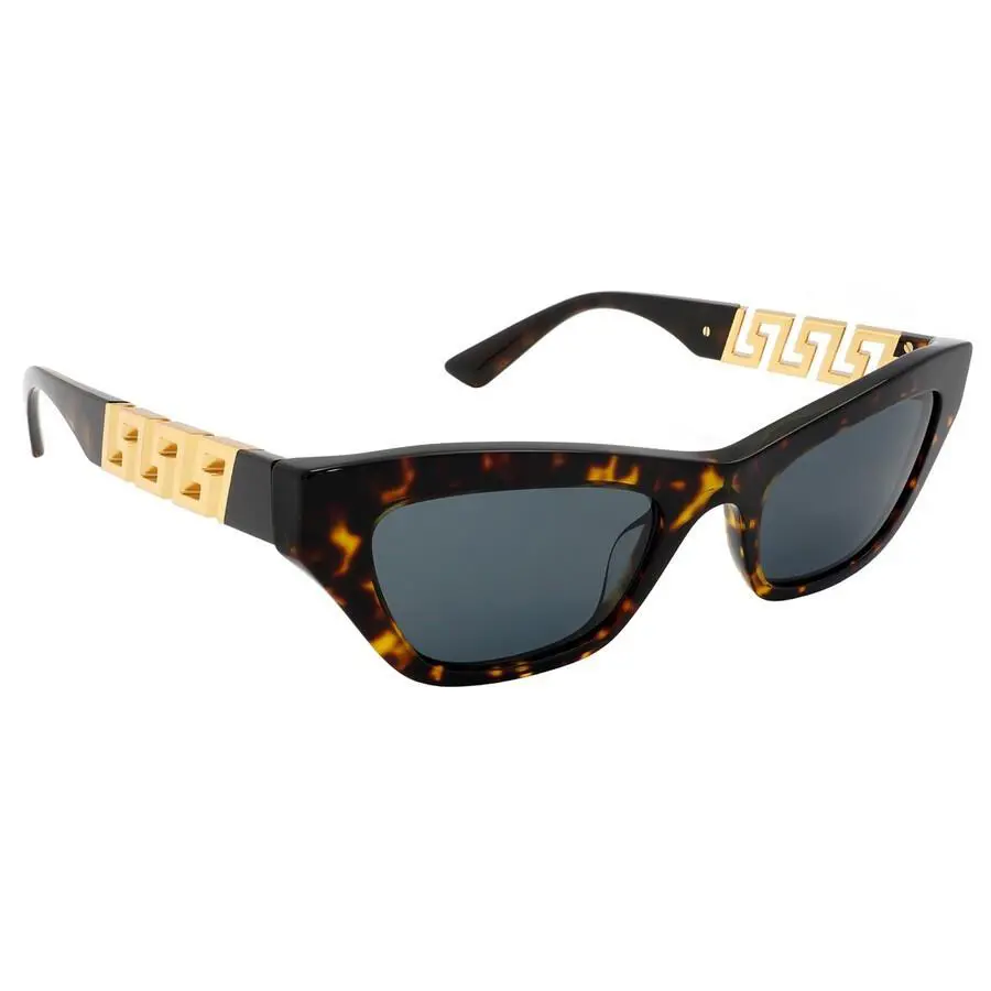 Versace VE4419 108/87 Sunglasses Havana Frame Dark Grey Lens 52mm