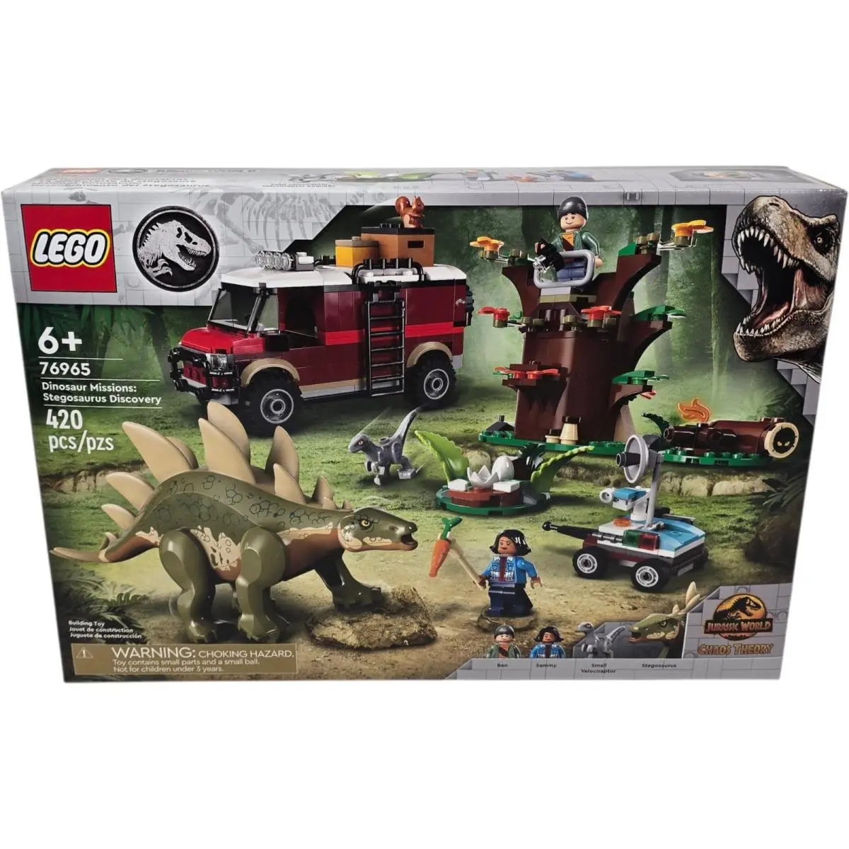 Lego Jurassic World 76965 Dinosaur Mission Stegosaurus Discovery 420pcs Age 6+