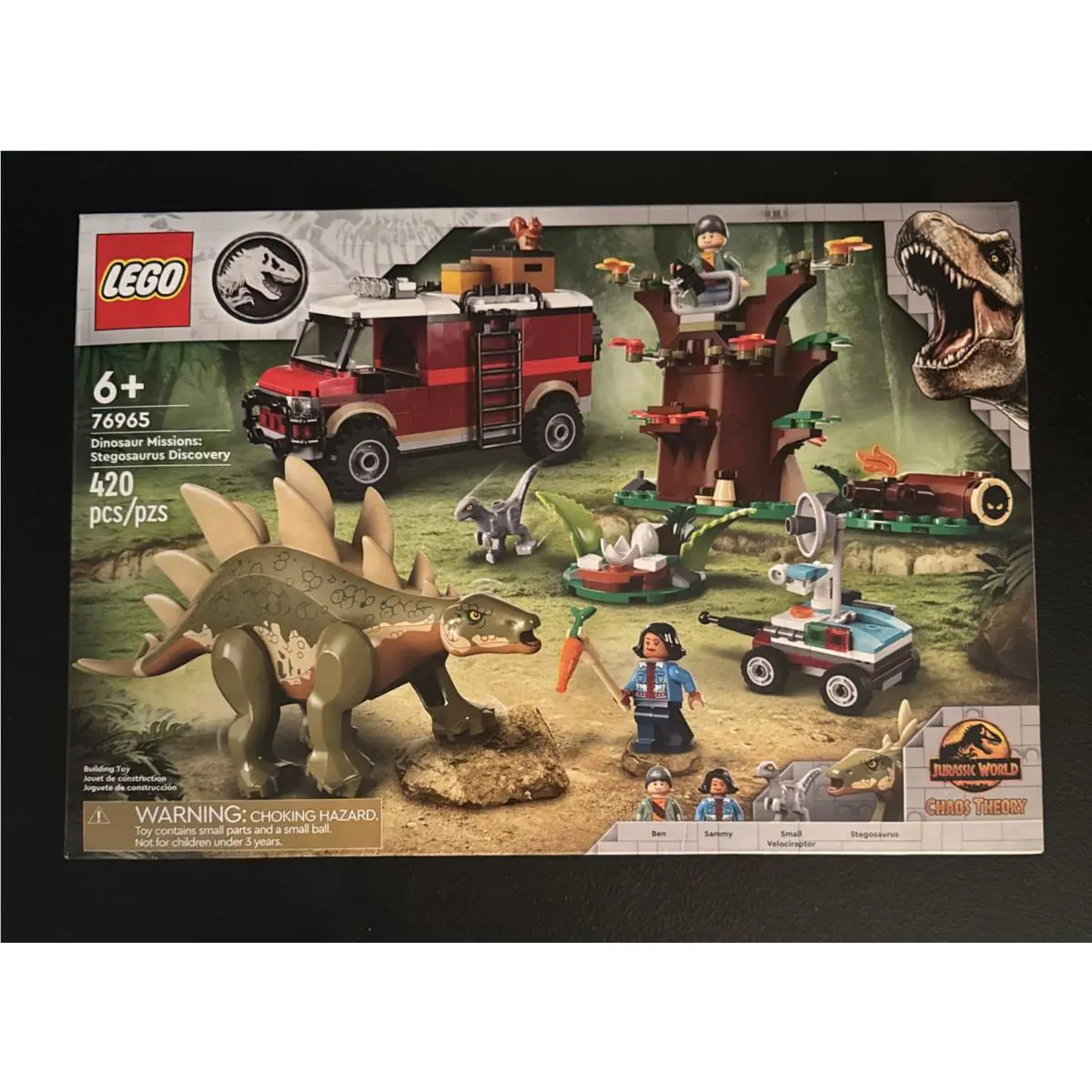 Lego Jurassic World 76965 Dinosaur Mission Stegosaurus Discovery 420pcs Age 6+